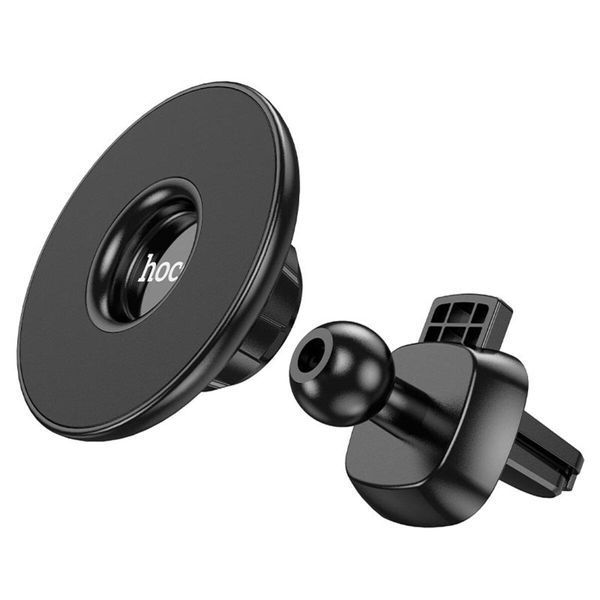 Держатель для мобильного HOCO CA112 Excelle air outlet ring magnetic car holder Black 656-00475 фото