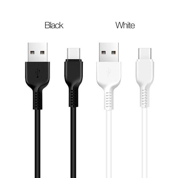 Кабель HOCO X20 USB to Type-C 3A, 1m, PVC, TPE connectors, Black 6957531068846 фото