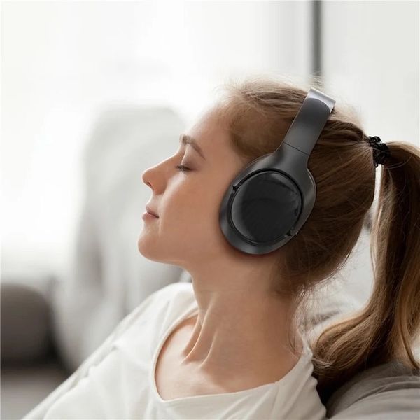 Бездротові накладні навушники ACEFAST H5 active noise cancelling wireless headset Black 6974316284277 фото