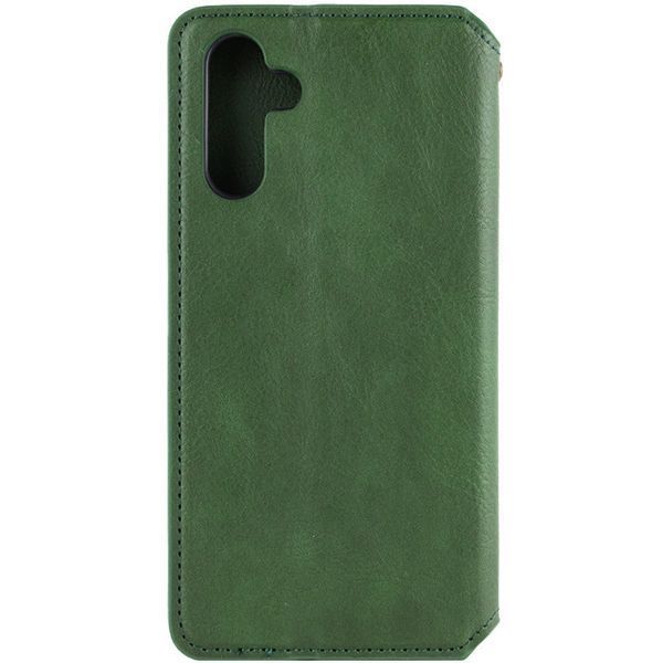 Кожаный чехол-книжка GETMAN Cubic для Samsung Galaxy A14 4G/5G Зелёный 555-01850 фото