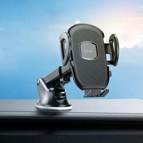 Автодержатель для телефона HOCO H9 General car holder(center console) Black 6931474791573 фото