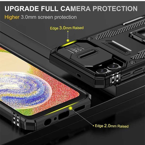 Ударостійкий чохол Camshield Army Ring для Samsung Galaxy A06 Black 777-04965 фото