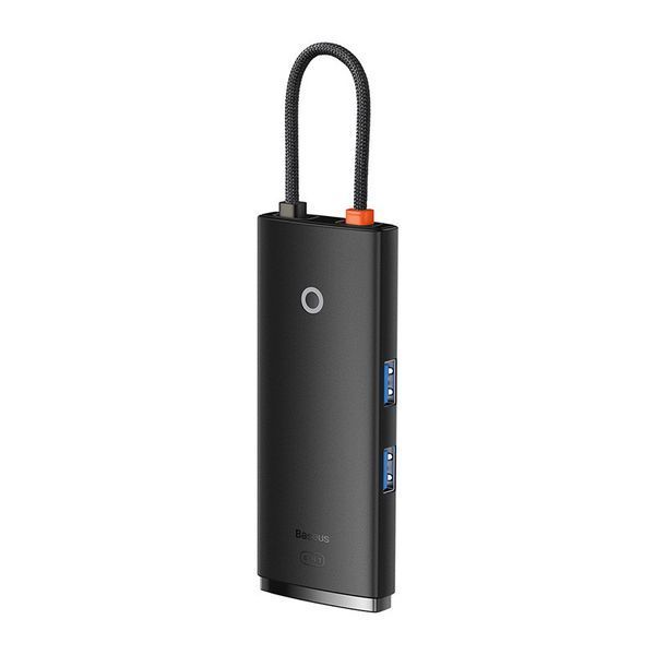 USB-хаб Baseus Lite Series 6-Port Type-C HUB Docking Station (Type-C to HDMI+USB3.0*2+PD+SD/TF) Black WKQX050101 фото