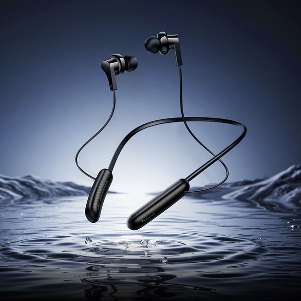 Бездротові спортивні навушники HOCO ES75 Niya neck-hanging BT headset Black 6942007654524 фото