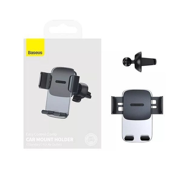 Автодержатель для телефона Baseus Easy Control Clamp Car Mount Holder (Air Outlet Version)Black SUYK000101 фото