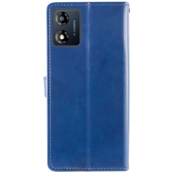 Кожаный чехол-книжка GETMAN Gallant (PU) для Motorola Moto E13 Синий 777-06181 фото