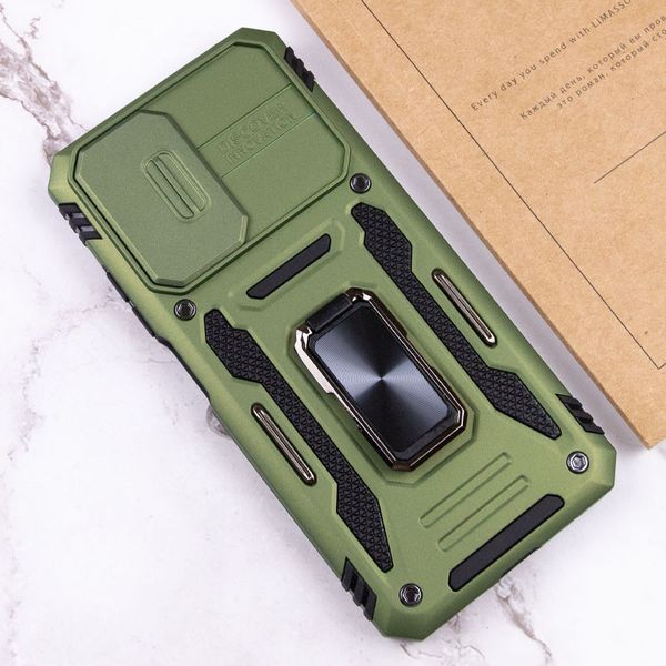 Ударопрочный чехол Camshield Army Ring для Xiaomi Redmi 9A Army Green 777-05115 фото