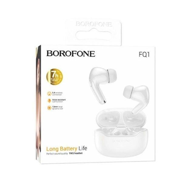 Беспроводные наушники BOROFONE FQ1 Shine wireless BT headset White 656-03844 фото