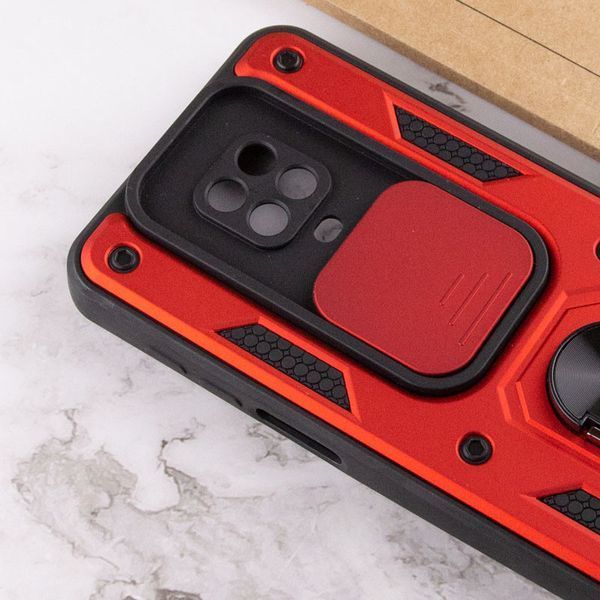 Ударопрочный чехол Camshield Serge Ring для Xiaomi Redmi Note 9s / Note 9 Pro / 9 Pro Max Red 777-04667 фото