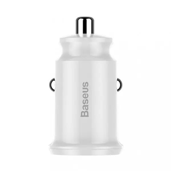Автомобільний зарядний пристрій Baseus Small Rice Grain 3.1 A Білий 209-00191 фото