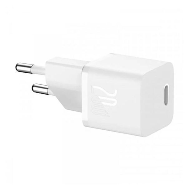 Сетевое зарядное устройство Baseus GaN5S Fast Charger 1C 20W EU Moon White 656-01287 фото
