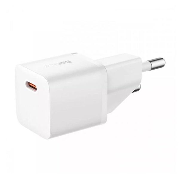 Сетевое зарядное устройство Baseus GaN5S Fast Charger 1C 20W EU Moon White 656-01287 фото