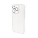 Чехол для смартфона AG Glass Matt Frame Color для iPhone 14 Pro Pearly White 666-00619 фото 1