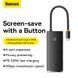 USB-хаб Baseus Lite Series 6-Port Type-C HUB Docking Station (Type-C to HDMI+USB3.0*2+PD+SD/TF) Black WKQX050101 фото 10
