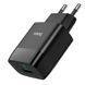 Мережевий зарядний пристрій HOCO C72Q Glorious single port QC3.0 charger 18W Black 6931474732507 фото 3