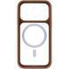 Чохол TPU+PC GETMAN Moon Clear with MagSafe для Apple iPhone 15 Pro (6.1") Brown 656-08426 фото 3