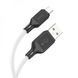 Кабель HOCO X90 Cool silicone charging data cable for Micro White 6931474788436 фото 3