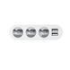 Автомобильное зарядное устройство HOCO Z13 LCD one-pull-three car charger Silver 6957531050896 фото 5