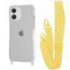 Чехол WAVE Clear Case With Strap для Iphone 11 Yellow 208-05198 фото 1