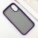 TPU+PC чохол Metal Buttons для Apple iPhone 16 (6.1") Темно-фиолетовый 777-08257 фото 4