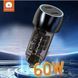 Автомобільний зарядний пристрій WUW-C283 PD30W+ PD30W black 6978749570372 фото 3