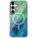 Чехол TPU Shiny Mountain (MagFit) для Samsung Galaxy S24 Green / Blue 555-02849 фото 1