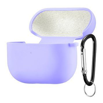 Силиконовый чехол 2,5mm с микрофиброй для AirPods Pro Elegant Purple 203-00187 фото