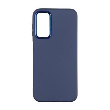 Чехол Silicone Cover Metal frame для Samsung Galaxy A14 4G (A145) / A14 5G (A146) Dark blue 208-03413 фото