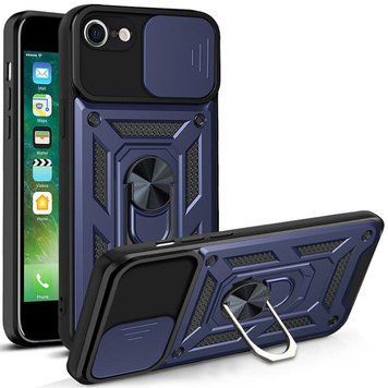 Ударопрочный чехол Camshield Serge Ring для Apple iPhone 7 / 8 / SE (2020) (4.7") Blue 208-05575 фото