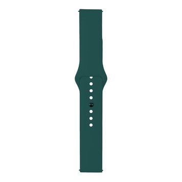 Ремешок Универс 20mm Silicone Original Button Design для Samsung/Amazfit/Huawei Cyprus Green 212-02696 фото