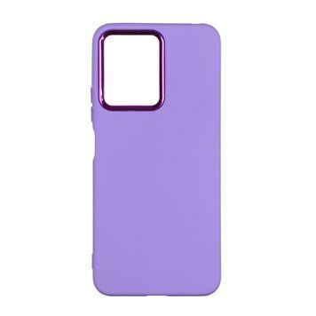 Чехол Silicone Cover Metal frame для Xiaomi Redmi Note 12 4G Elegant purple 208-03513 фото