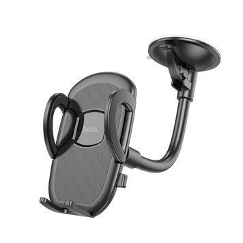 Автодержатель для телефона HOCO H10 General car holder(windshield) Black 6931474791580 фото