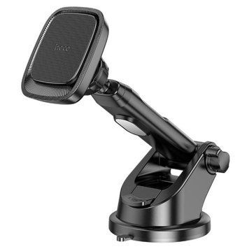 Тримач для мобільного HOCO CA116 Blue Shark center console magnetic car holder Black Metal Gray 656-00476 фото