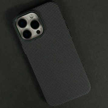Чехол Elite Carbon Matte BOX Magnetic для iPhone 16 Grey 208-06333 фото