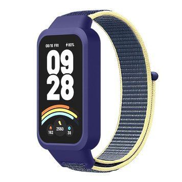 Ремешок для Xiaomi Mi Band 9 Active Nylon Blue Yellow 212-02646 фото