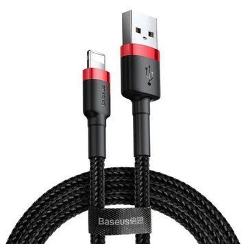 Кабель Baseus Cafule Cable USB For Lightning 1.5A 2m Red+Black CALKLF-C19 фото