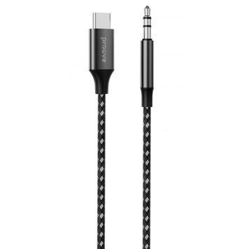 Кабель AUX Proove SoundMesh Type-C to 3.5mm (1m) Gray ACSM00002801 фото