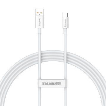 Кабель Baseus Superior Series Fast Charging Data Cable USB to Type-C 100W 1.5m Moon White P10320102214-02 фото