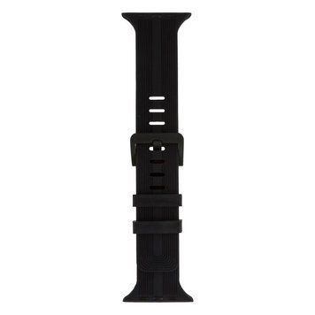 Ремінець для Apple Watch Band Silicone Shine 42/44/45/49 mm Black 212-01149 фото