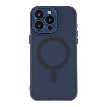 Чохол TPU+PC Magnetic Matte Camera Lens with Magsafe для iPhone 13 Pro Max Dark Blue 757-00246 фото