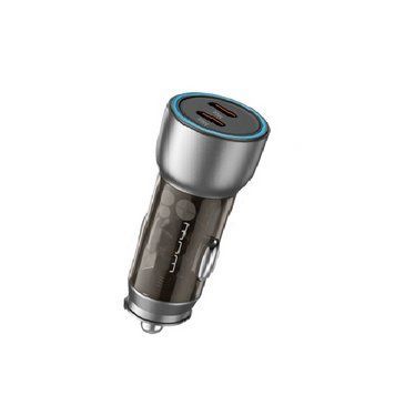 Автомобільний зарядний пристрій WUW-C200 PD 20W +PD 20W black 6972573336807 фото