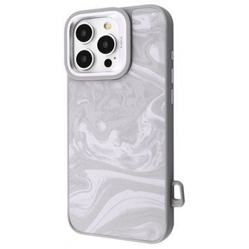 Чохол Kajsa Fluid Art with Magnetic Ring iPhone 16 Pro Max Gray 656-08201 фото