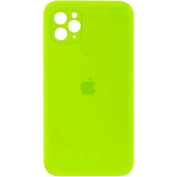 Силиконовый чехол с квадратными бортиками для iPhone 11 Pro Light Green 208-00880 фото