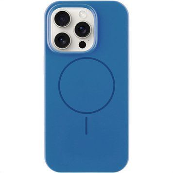 Силиконовый чехол с MagSafe для iPhone 15 Plus Denim Blue 214-01618 фото