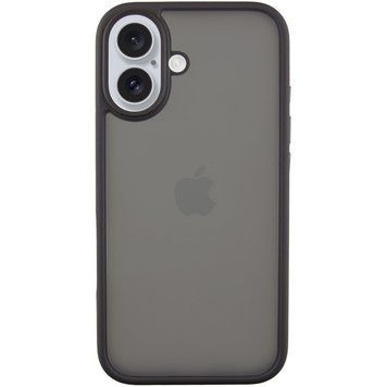 TPU+PC чехол Metal Buttons для Apple iPhone 16 (6.1") Черный 777-08258 фото