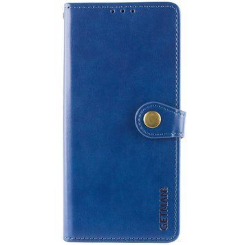 Кожаный чехол-книжка GETMAN Gallant (PU) для Motorola Moto G75 5G Синий 777-06182 фото