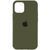 Чехол Silicone Case Full Protective для Apple iPhone 14 Plus (6.7") Dark Olive 555-04032 фото