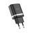 Мережевий зарядний пристрій HOCO C12Q Smart QC3.0 charger 18W Black 6931474716255 фото