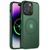 TPU+PC чохол Metal Buttons with MagSafe Colorful для Apple iPhone 12 Pro / 12 (6.1") Dark Green 555-03100 фото