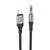 Аудиокабель HOCO UPA26 iP to 3.5mm male, nylon braid, 1m, Black 6942007608817 фото